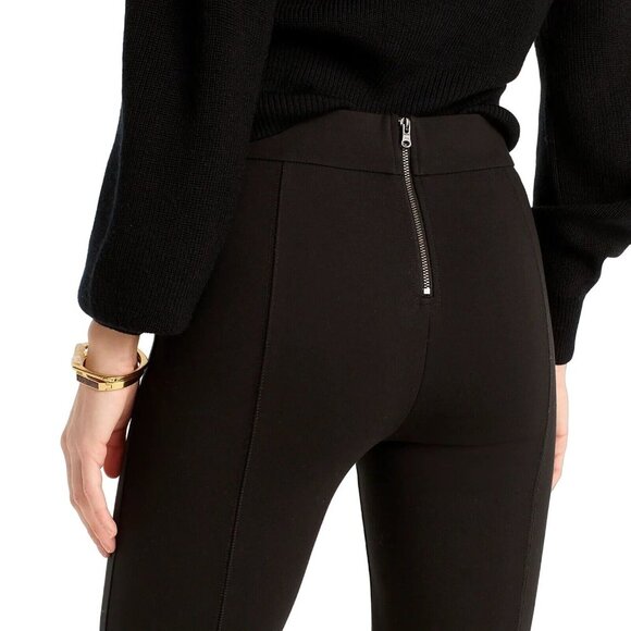 J.CREW PIXIE Pant Leggings in Stretch Ponte BLACK Size 4R - Picture 2 of 7